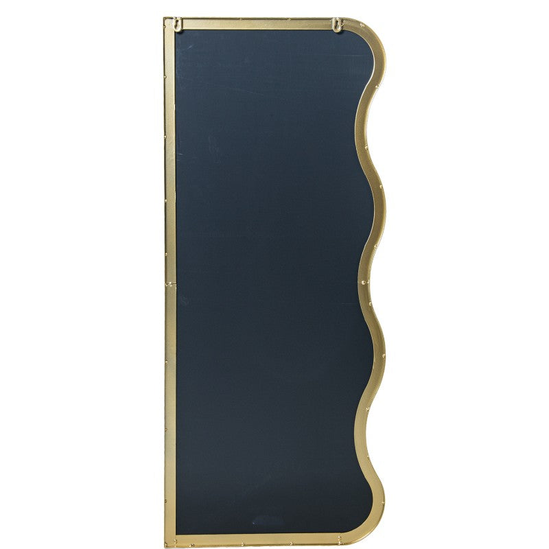 Vista posterior del espejo ondulado con panel protector trasero