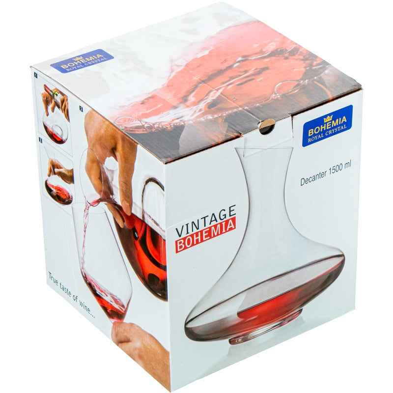 Caja de embalaje original Bohemia Vintage, decantador de 1500 ml