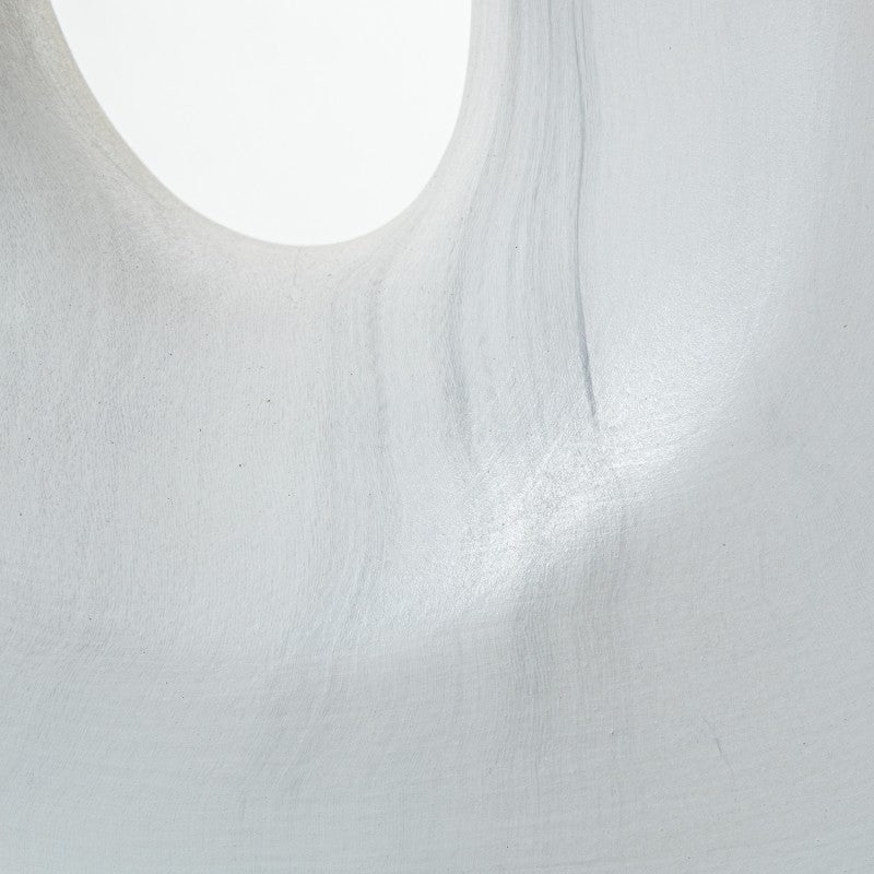 Lámpara Sobremesa Cerámica Blanca Efecto Mármol 32x52 cm