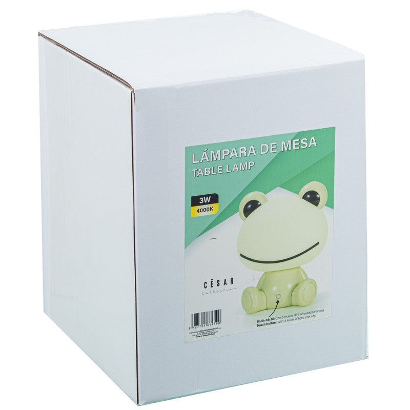 Caja de empaque de la lámpara de mesa rana, colección César, 3W 4000K