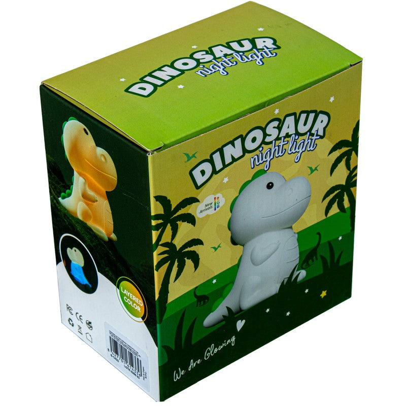Caja de embalaje de la luz nocturna LED con diseño de dinosaurio