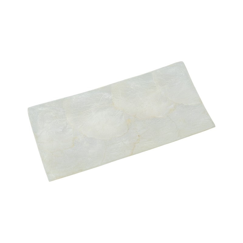 Centro decorativo de nácar natural 20x10 cm, vista superior