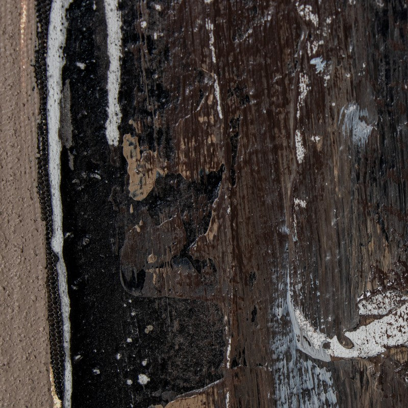 Primer plano de la textura beige y ocre del lienzo