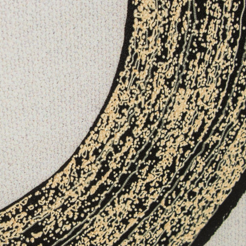 Detalle de la textura de la pincelada curva del cuadro