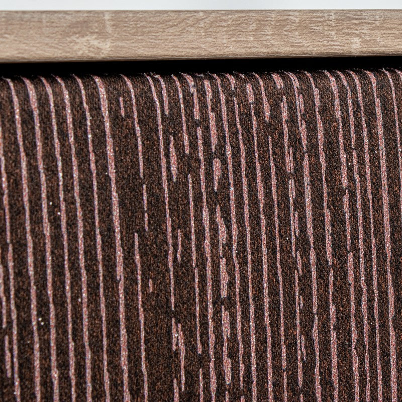 Primer plano de la textura ondulada en tonos marrón del lienzo
