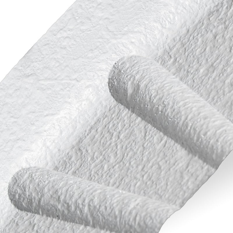 Primer plano de la textura acanalada del marco tipo tejido del espejo