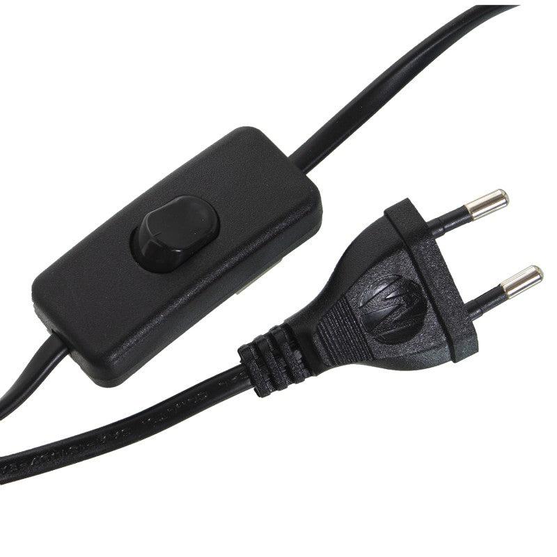 Cable con interruptor y enchufe europeo de la lámpara de sobremesa